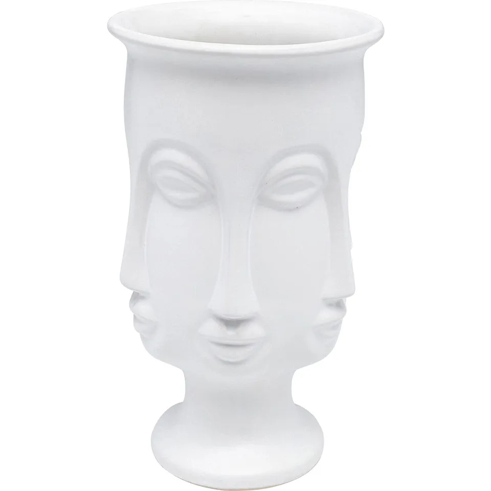kare-design-deko-vase-caras-blumenvase-wei-27-cm-keramik image 1
