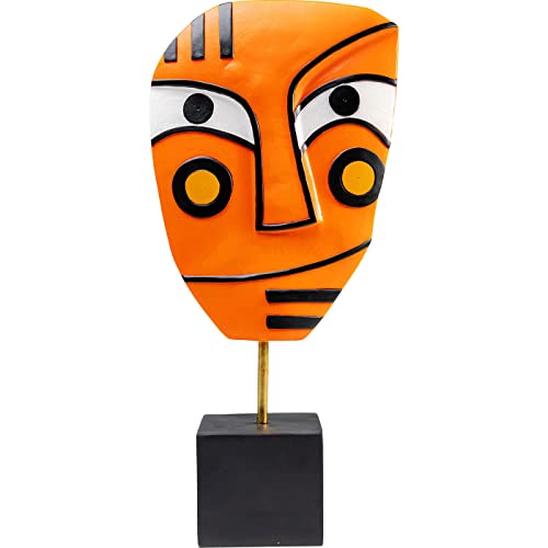 kare-design-face-deko-objekt-orange-50-cm-gesicht-wohnzimmer image 6