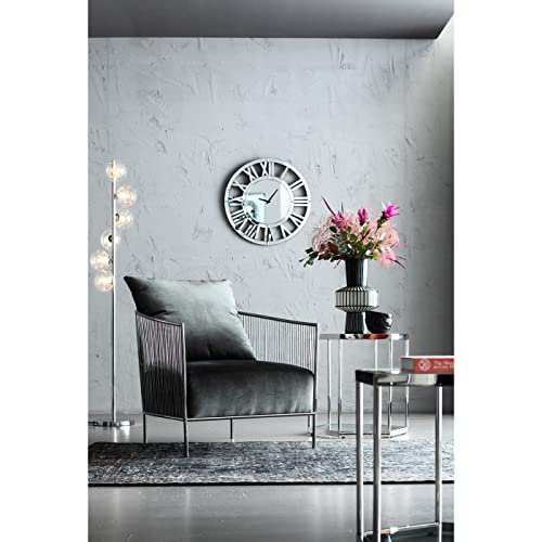 kare-design-wanduhr-specchio-verspiegelte-rund-wanduhr-60-cm-mit-r-mischen-ziffe image 7