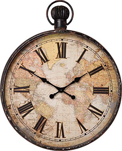 kare-design-wanduhr-european-map-vintage-xxl-96x77x8-cm-weltkarte-mit-r-mischen- image 6
