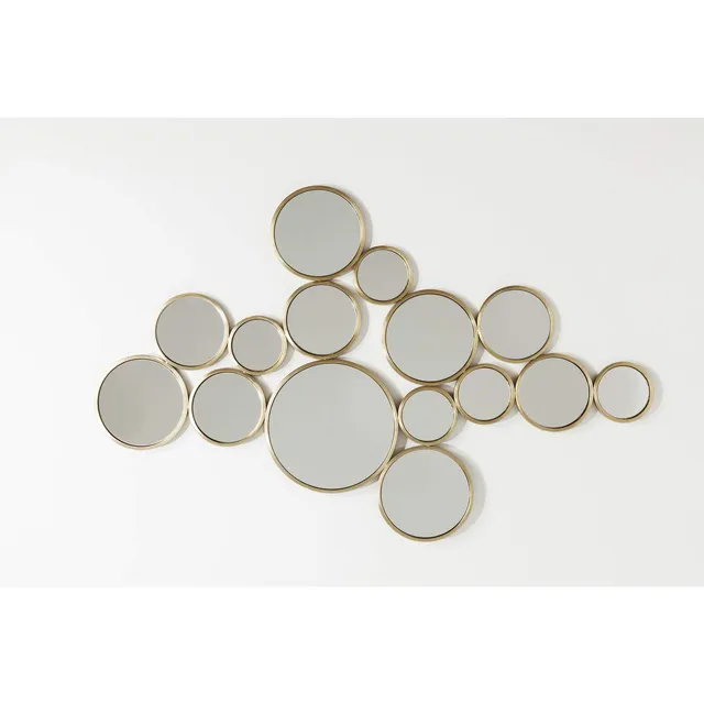 kare-design-spiegel-bubbles-messing-gold-wandspiegel-rund-93x138x2-cm image 1