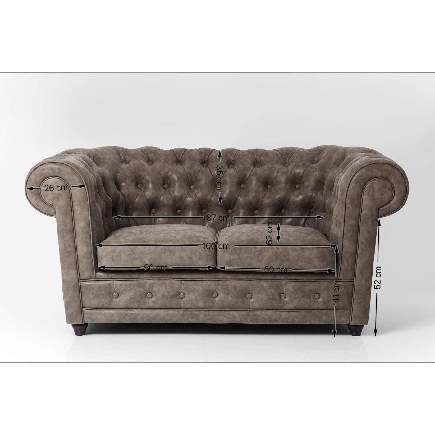 kare-design-oxford-2-sitzer-sofa-econo-vintage-lederoptik image 4