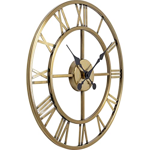 kare-design-wanduhr-roman-brass-41cm-schwarz-gold-mit-r-mischen-ziffern image 6