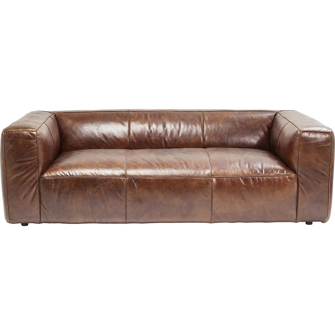 kare-design-sofa-cubetto-2-5-sitzer-vintage-ledersofa-braun-220-cm image 6