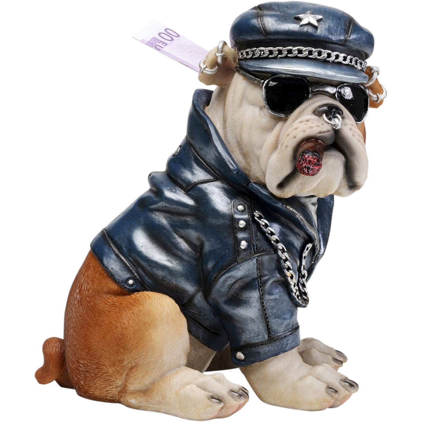 kare-design-spardose-punk-hund-mehrfarbig-22x19x16-cm-handbemalt image 4
