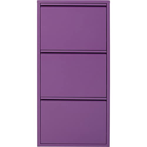 kare-design-schuhschrank-caruso-violet-metall-mit-3-klappen-103x50x15-cm image 7
