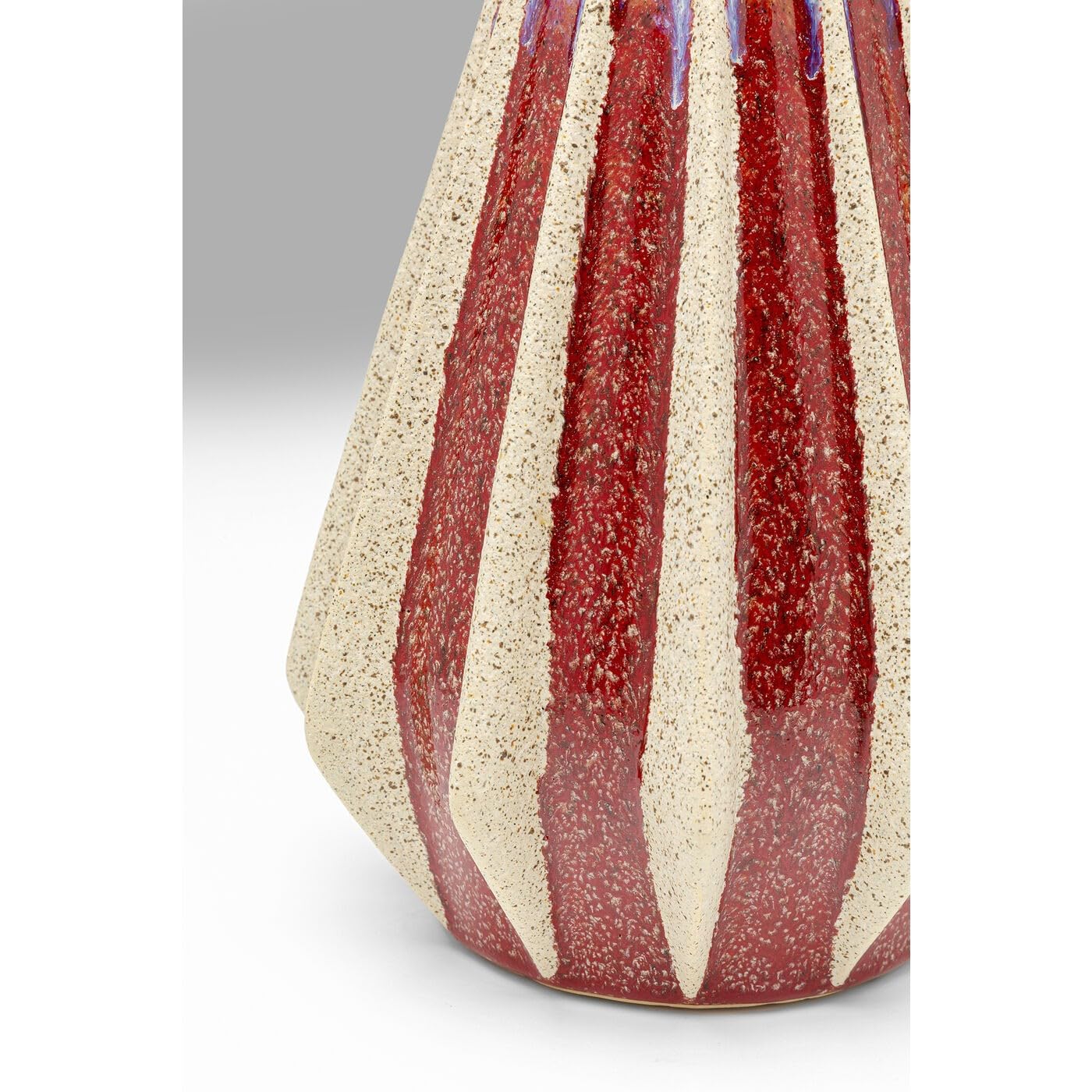 kare-design-vase-tic-tac-rot-24-cm-handgearbeitete-keramik-blumenvase image 2