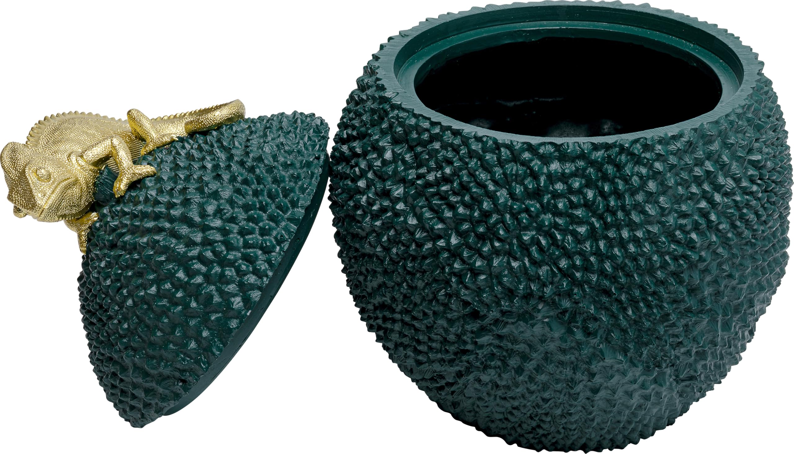kare-design-dekobox-cham-leon-34-gold-dekorative-dose-dunkelgr-n-einheitsgr-e image 6