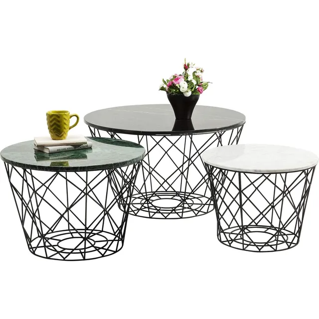 kare-design-east-coast-couchtisch-3er-set-marmor-stahl-46x80x80-cm image 1
