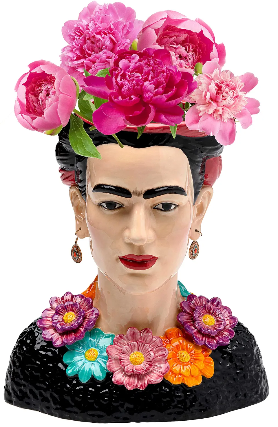 kare-design-style-muse-flowers-deko-vase-keramik-mehrfarbig-34-cm image 1