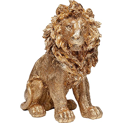 kare-design-deko-figur-sitting-lion-gold-42-cm-tierfigur image 4