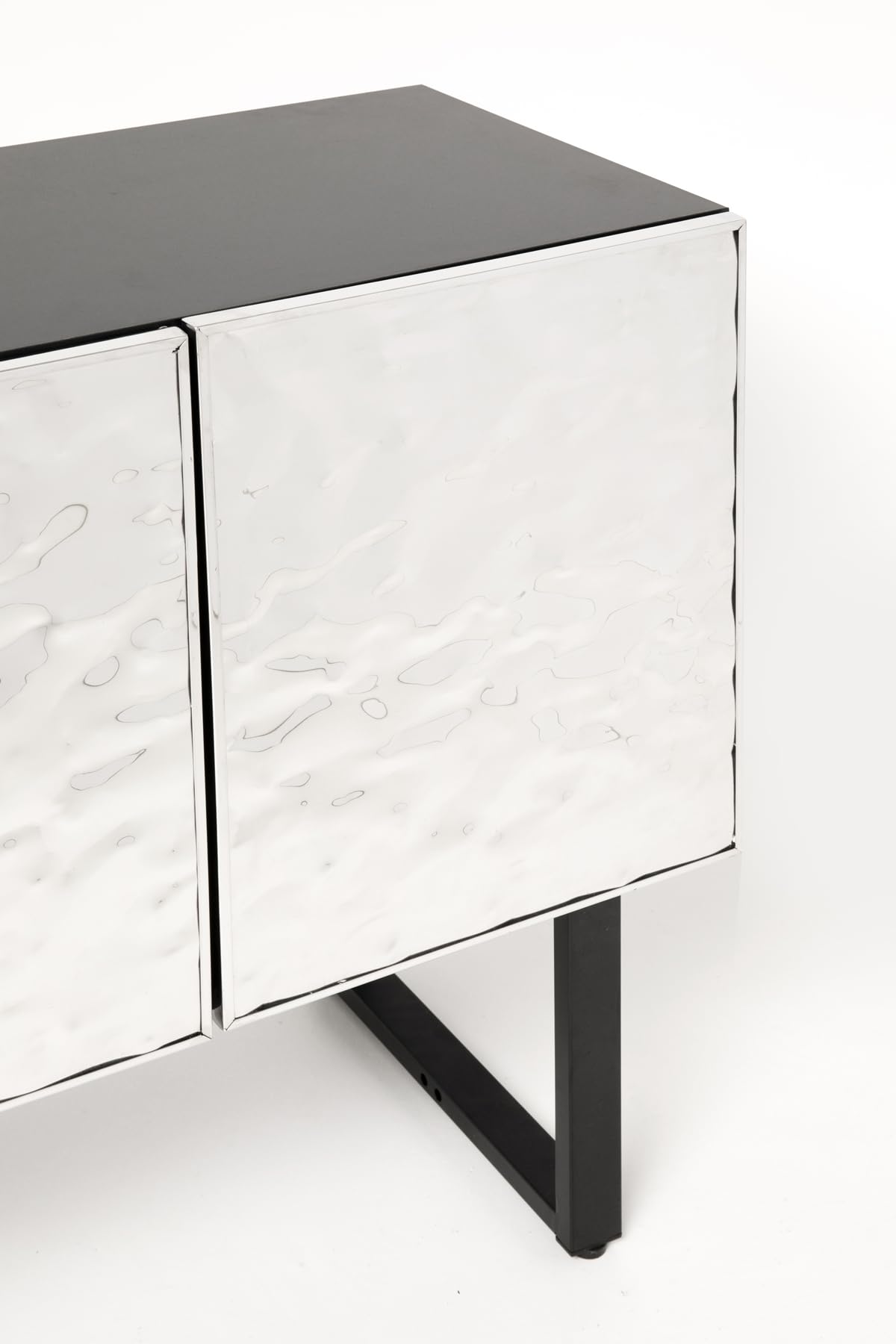 kare-design-carino-sideboard-silber-schwarz-chrom-80x151x41-cm-mit-4-t-ren-push- image 4