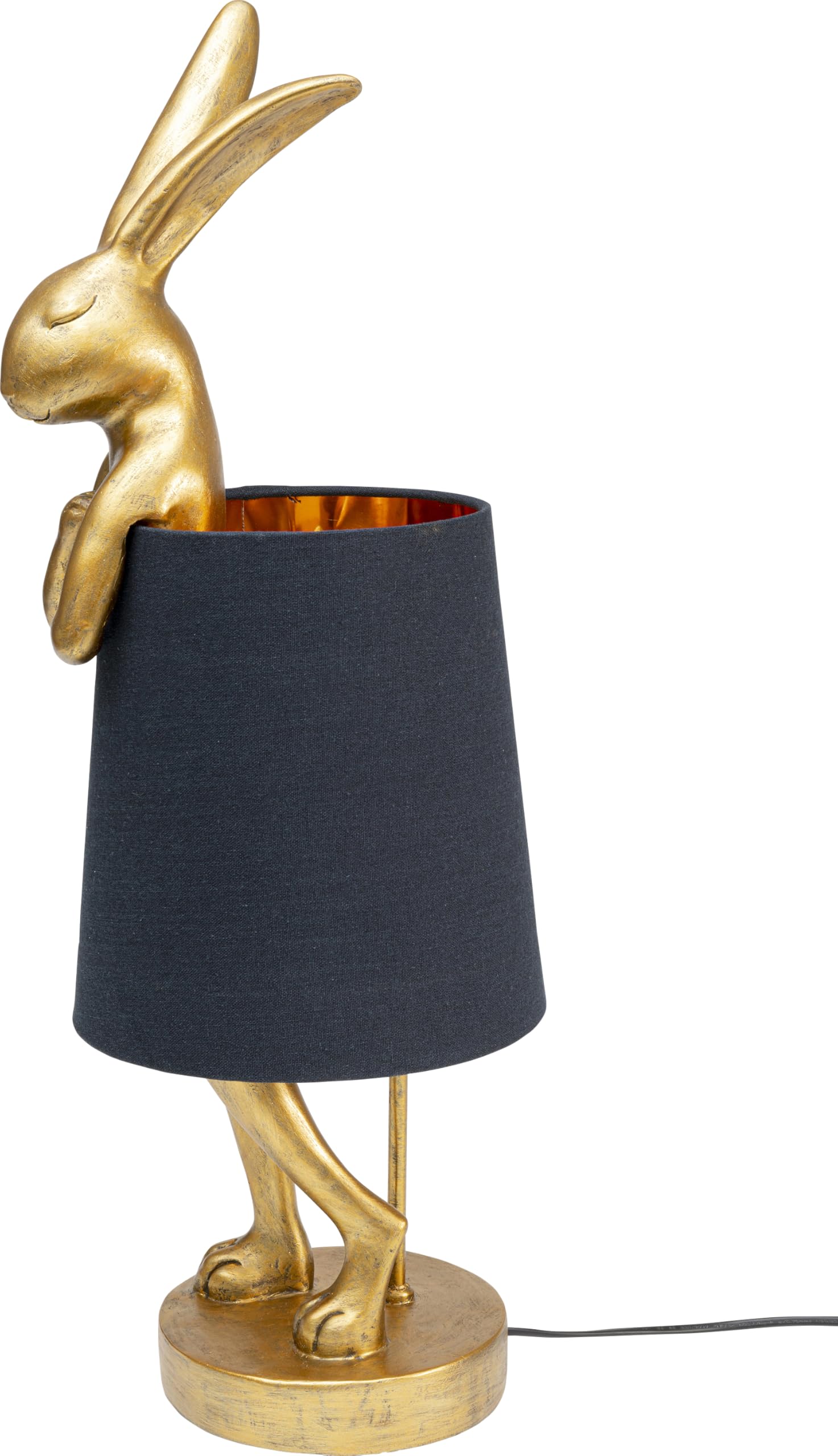 kare-design-tischlampe-animal-rabbit-gold-schwarz-hasen-tischleuchte-68x23x26-cm image 2