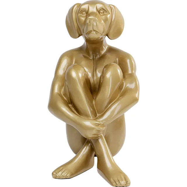 kare-design-deko-objekt-sitting-dog-gold-80-cm image 1