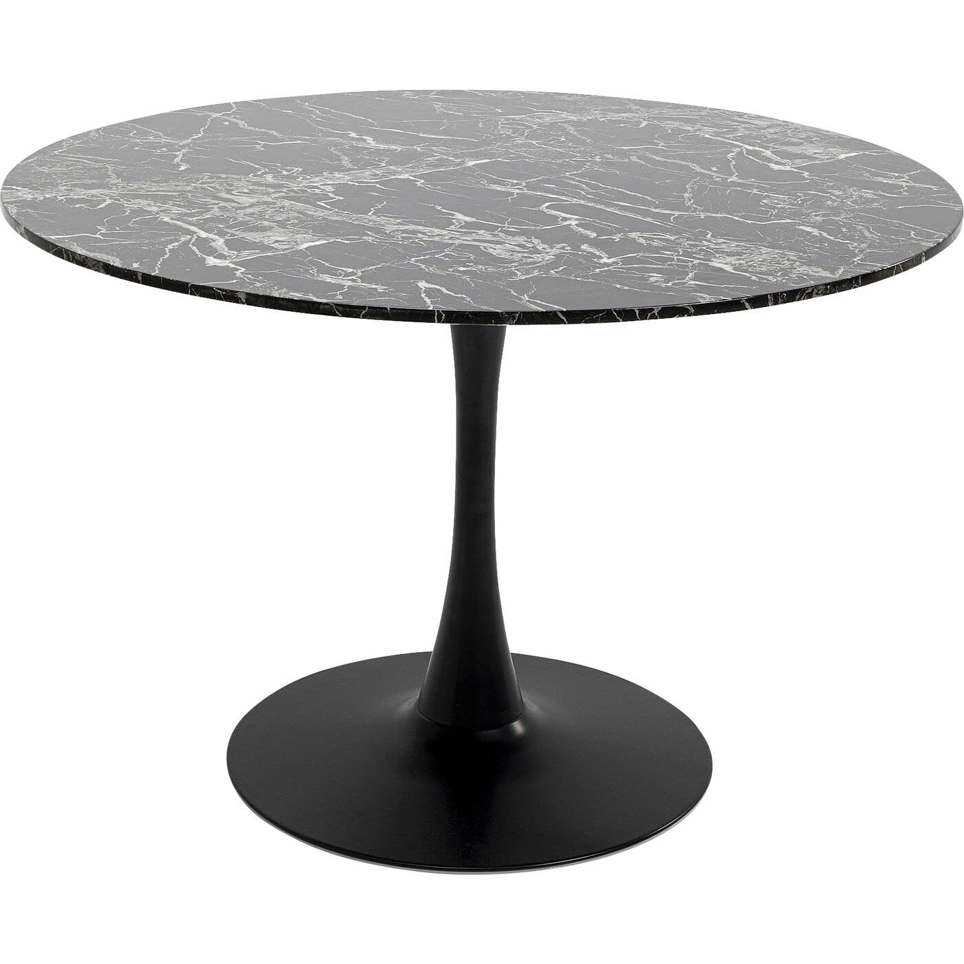 kare-design-schickeria-tisch-rund-schwarz-marmor-optik-d110-cm image 1