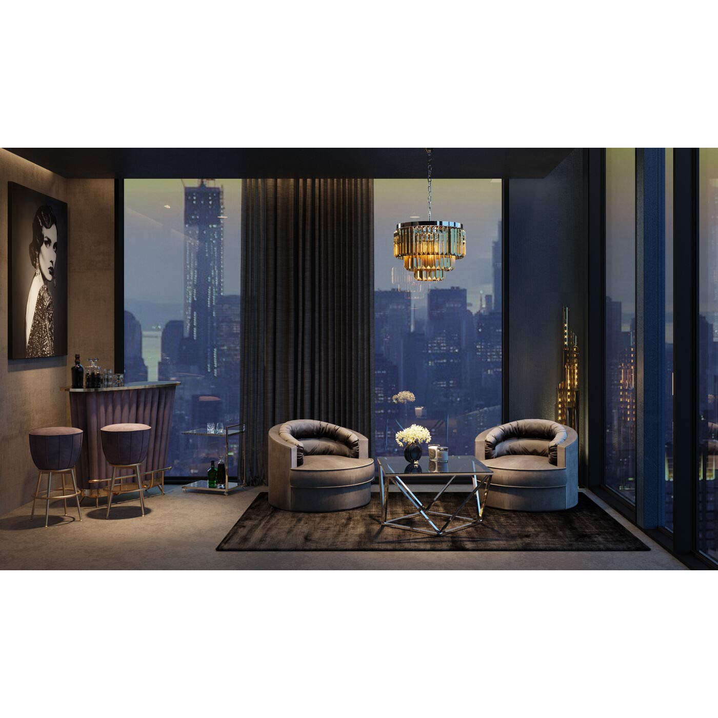 kare-design-bar-after-work-chrom-lila-106x120x48-cm image 2