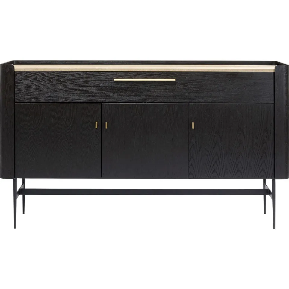 kare-design-barschrank-milano-113x190-retro-schrank-dunkelbraun-mit-reptil-table image 1