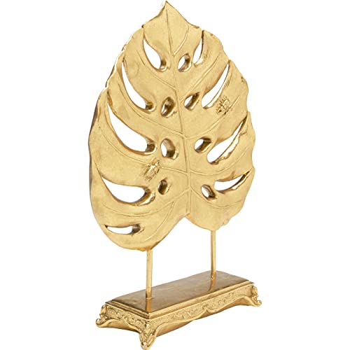 kare-design-deko-objekt-monstera-leaf-gold-36-cm-blatt-monstera-skulptur image 8