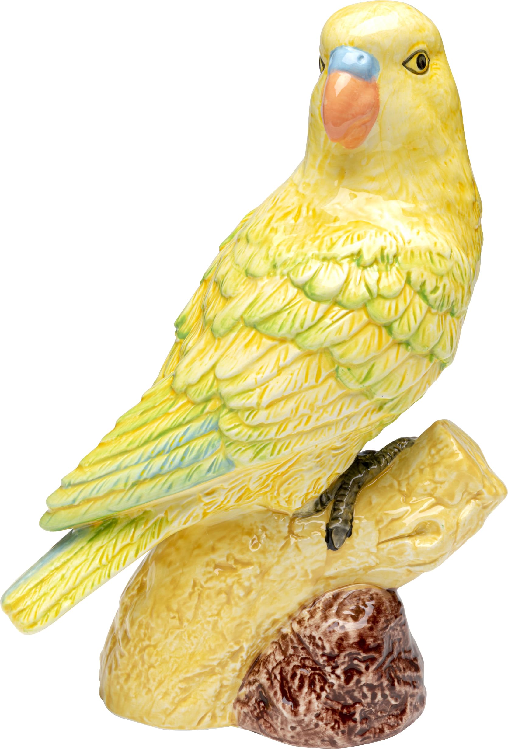 kare-design-deko-figur-papagayo-gelb-28-cm-dolomit-papagei image 1
