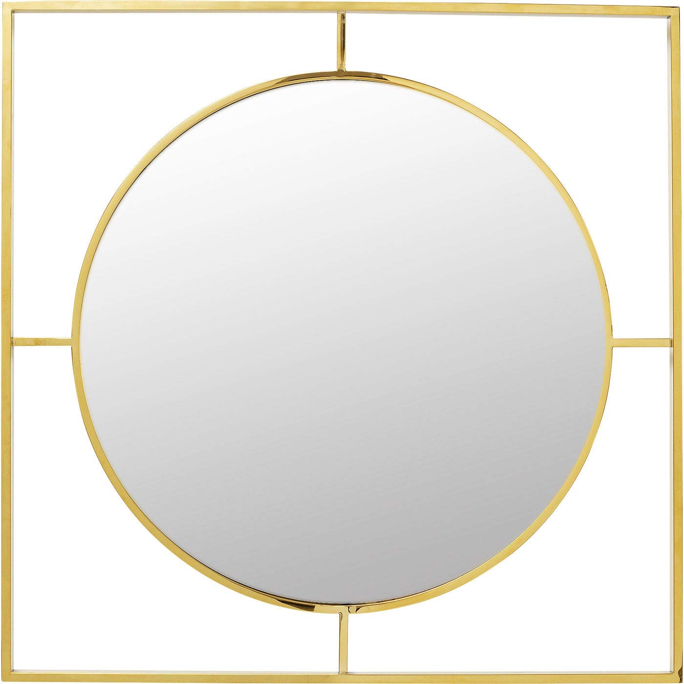 kare-design-spiegel-standford-gold-runder-wandspiegel-90-cm-mit-edelstahl-rahmen image 1