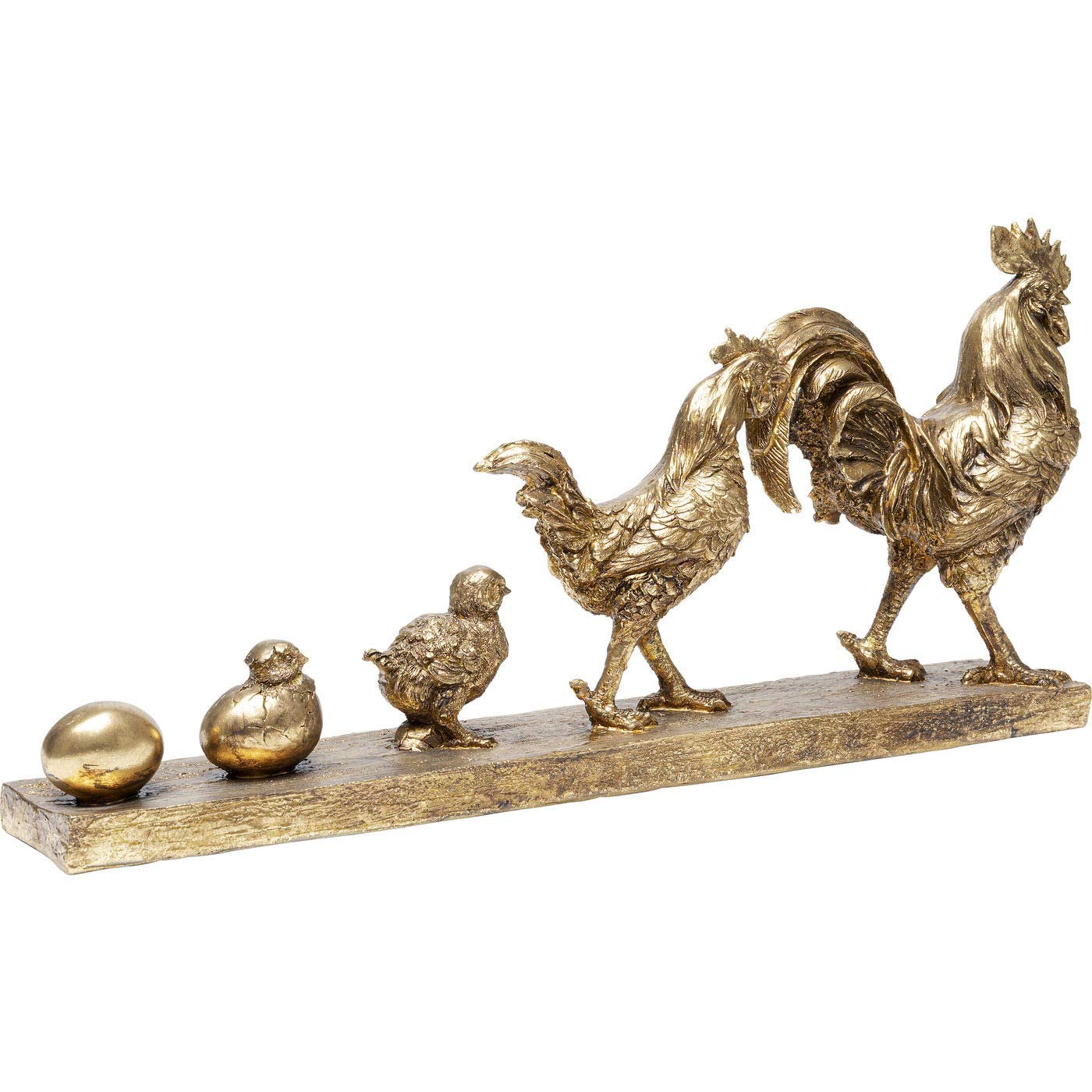 kare-design-deko-objekt-chicken-evolution-gold-27-5x57-5x11-cm image 2