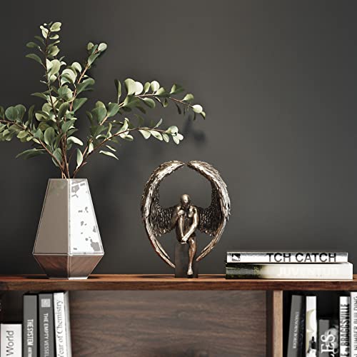 kare-design-nude-sad-angel-deko-objekt-bronze-auf-holz-sockel-26-x-18-x-11-cm image 8