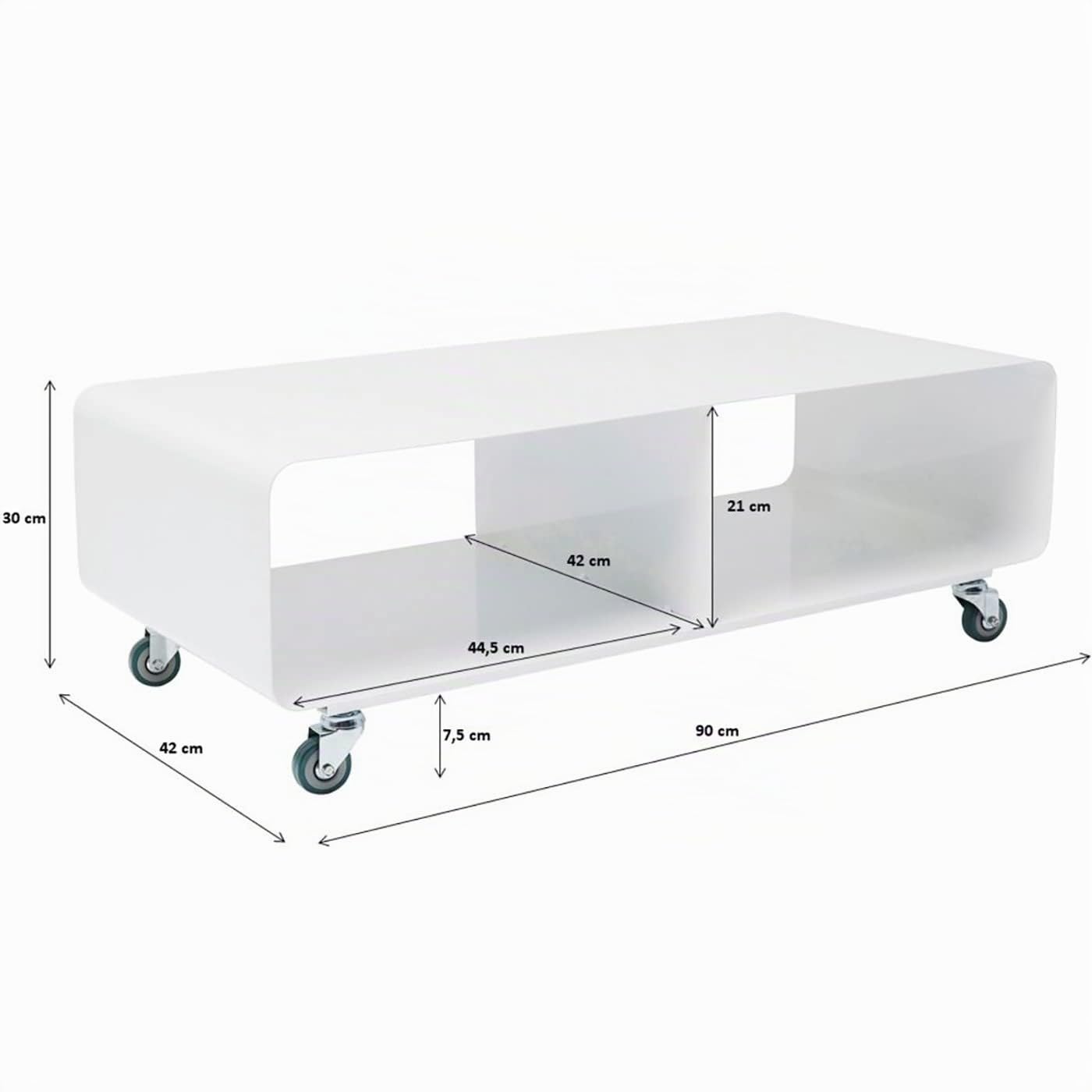 kare-design-tv-board-lounge-m-mobil-bronze-rollbares-lowboard-30x90x42-cm image 3