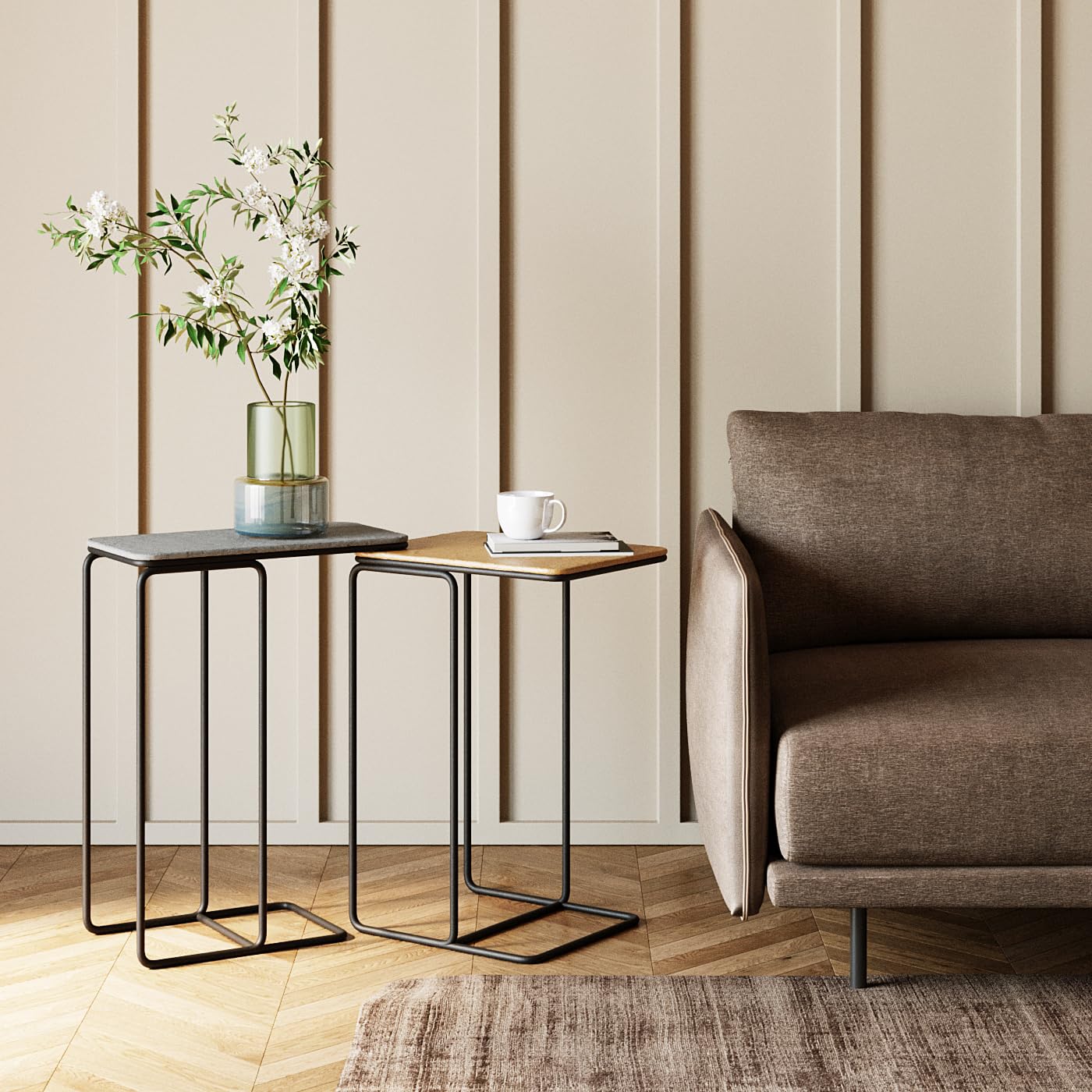 kare-design-beistelltisch-diego-bronze-messing-2er-set-nachttisch-stahl image 2