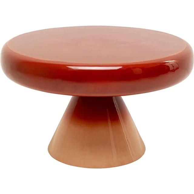 kare-design-rici-colore-beistelltisch-rot-60-cm-rund-stahl image 1