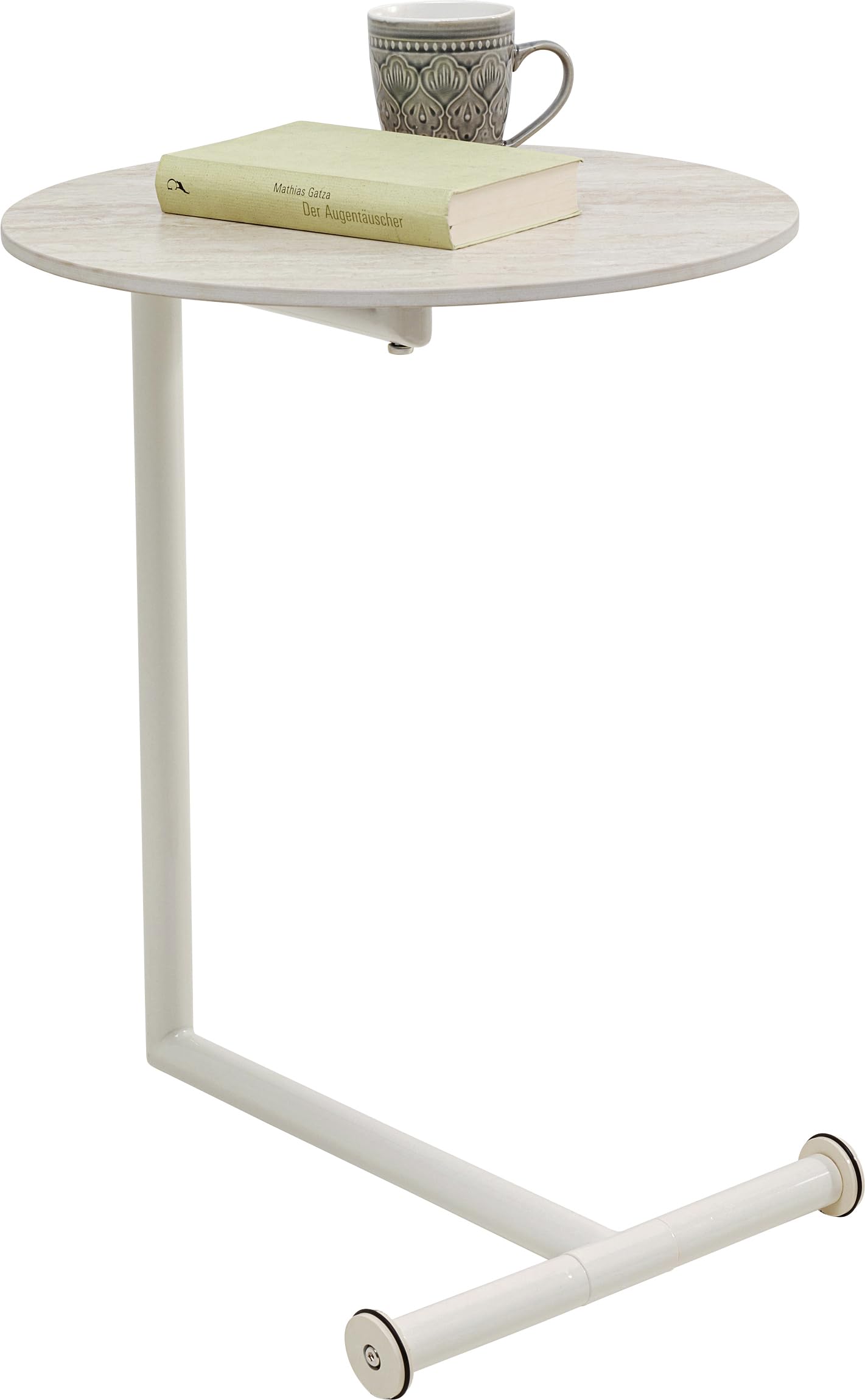 kare-design-easy-living-beistelltisch-rund-46-cm-greige-travertin-optik image 2