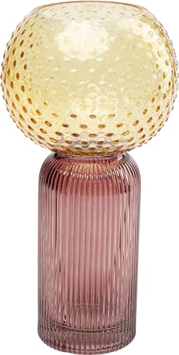 kare-design-vase-marvelous-duo-gelb-violett-30-5-cm-handgefertigte-blumenvase-mi image 6