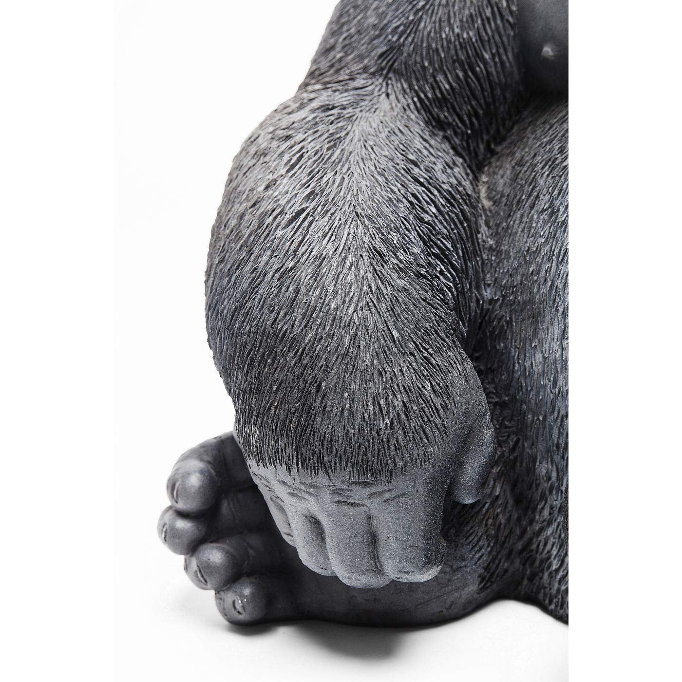 kare-design-deko-figur-monkey-gorilla-schwarz-39x30x28-cm-handbemalt image 4