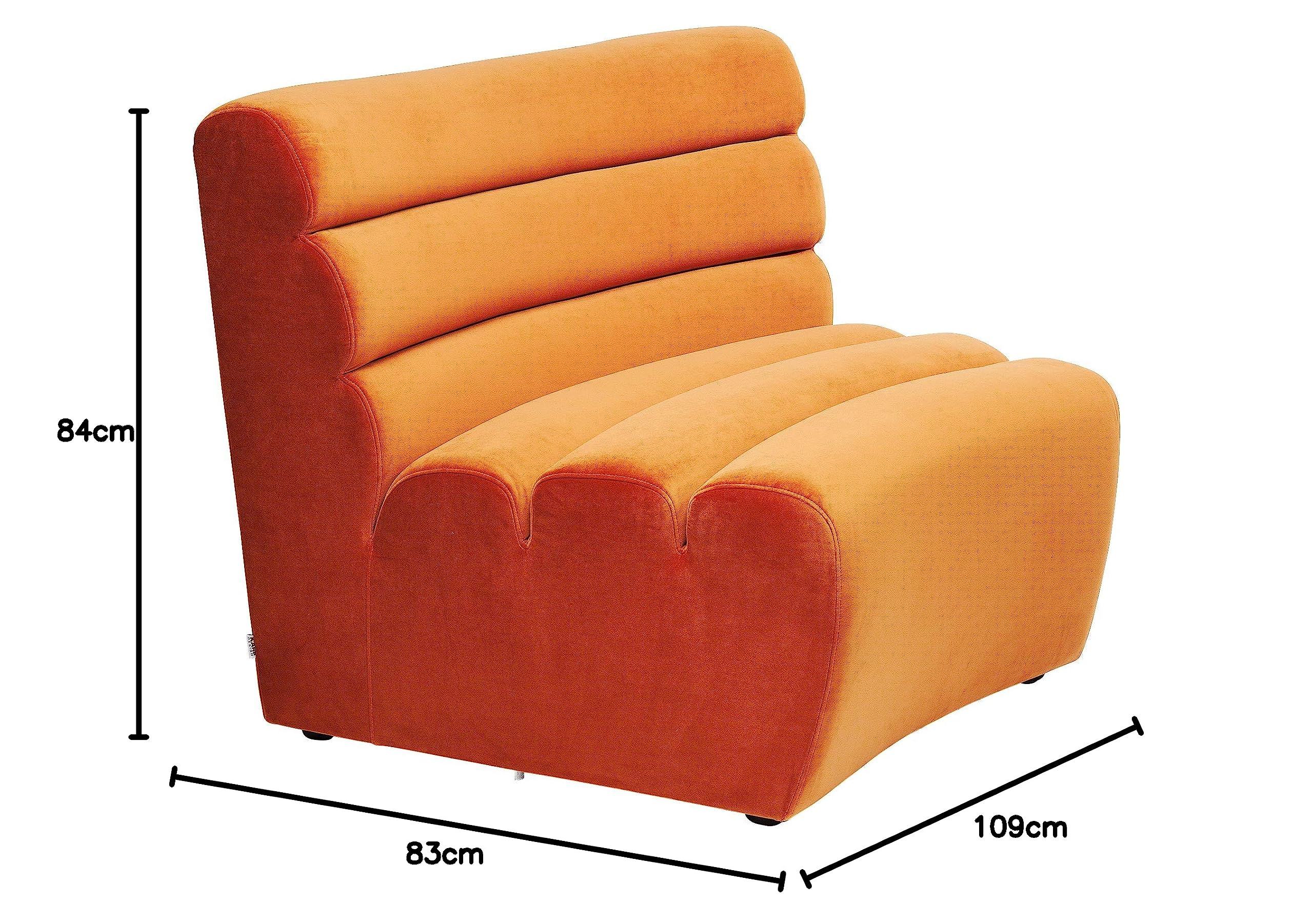 kare-design-wave-sofaelement-orange-samtoptik-109x84-cm image 3