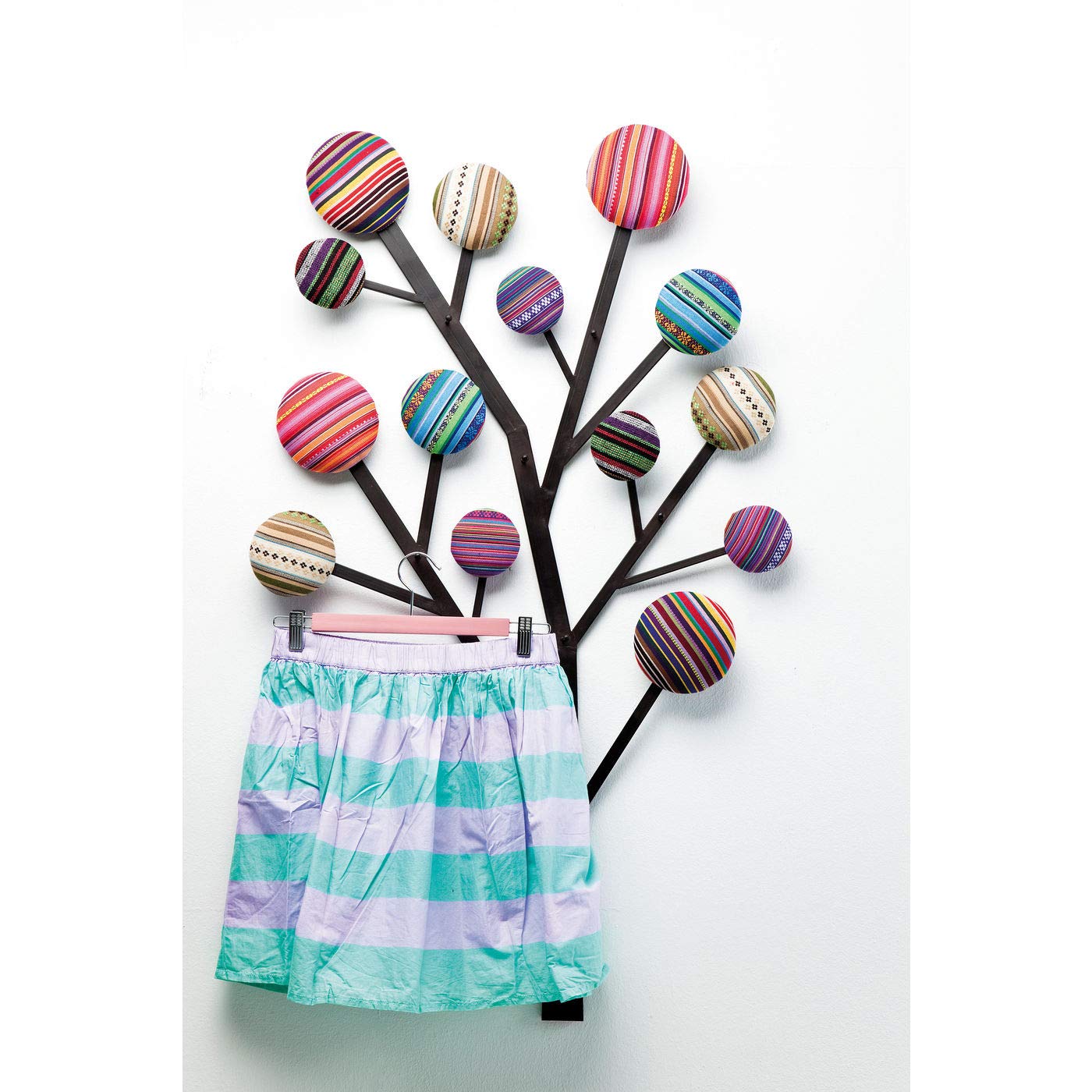 kare-design-wandgarderobe-bubble-tree-mehrfarbig-garderobenleiste-mit-6-haken-11 image 3