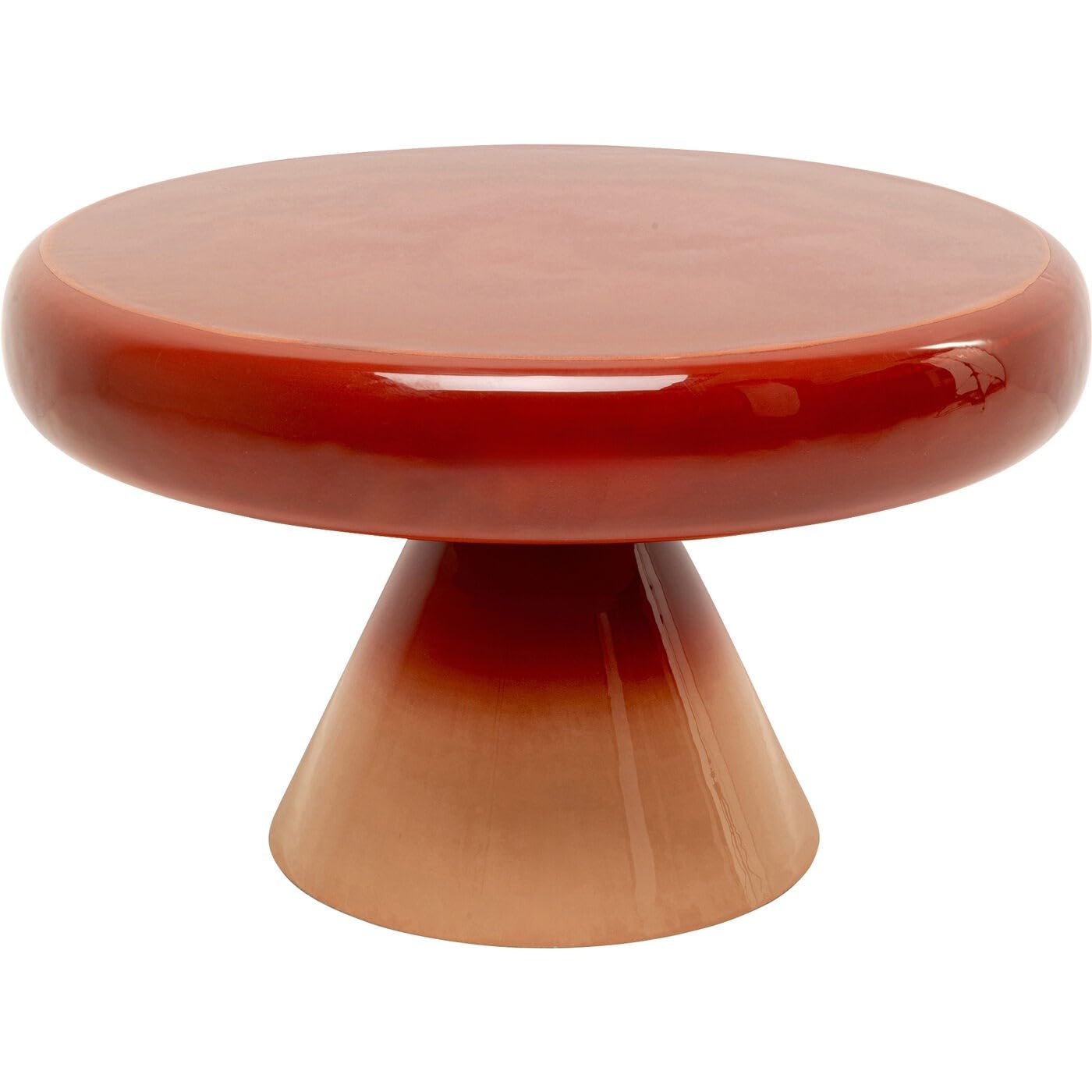 kare-design-rici-colore-beistelltisch-rot-60-cm-rund-stahl image 1
