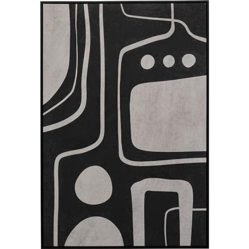 kare-design-wandbild-artistic-blacky-schwarz-wei-gerahmtes-bild-110x70-cm image 7