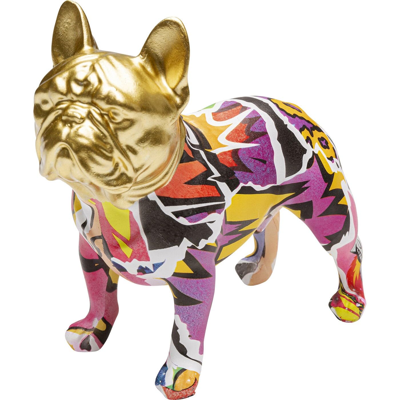kare-design-deko-figur-graffiti-dog-mehrfarbig-handbemalter-hund-15x8x16-cm image 4