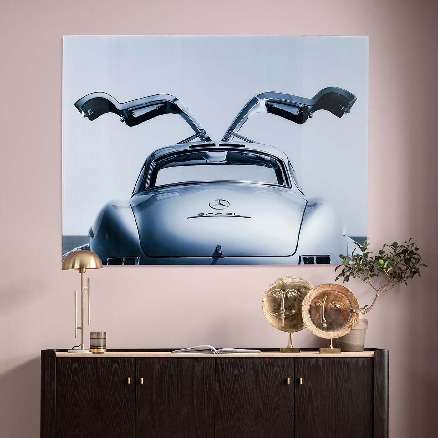 kare-design-oldtimer-glasbild-mehrfarbig-120x160cm-querformat image 2