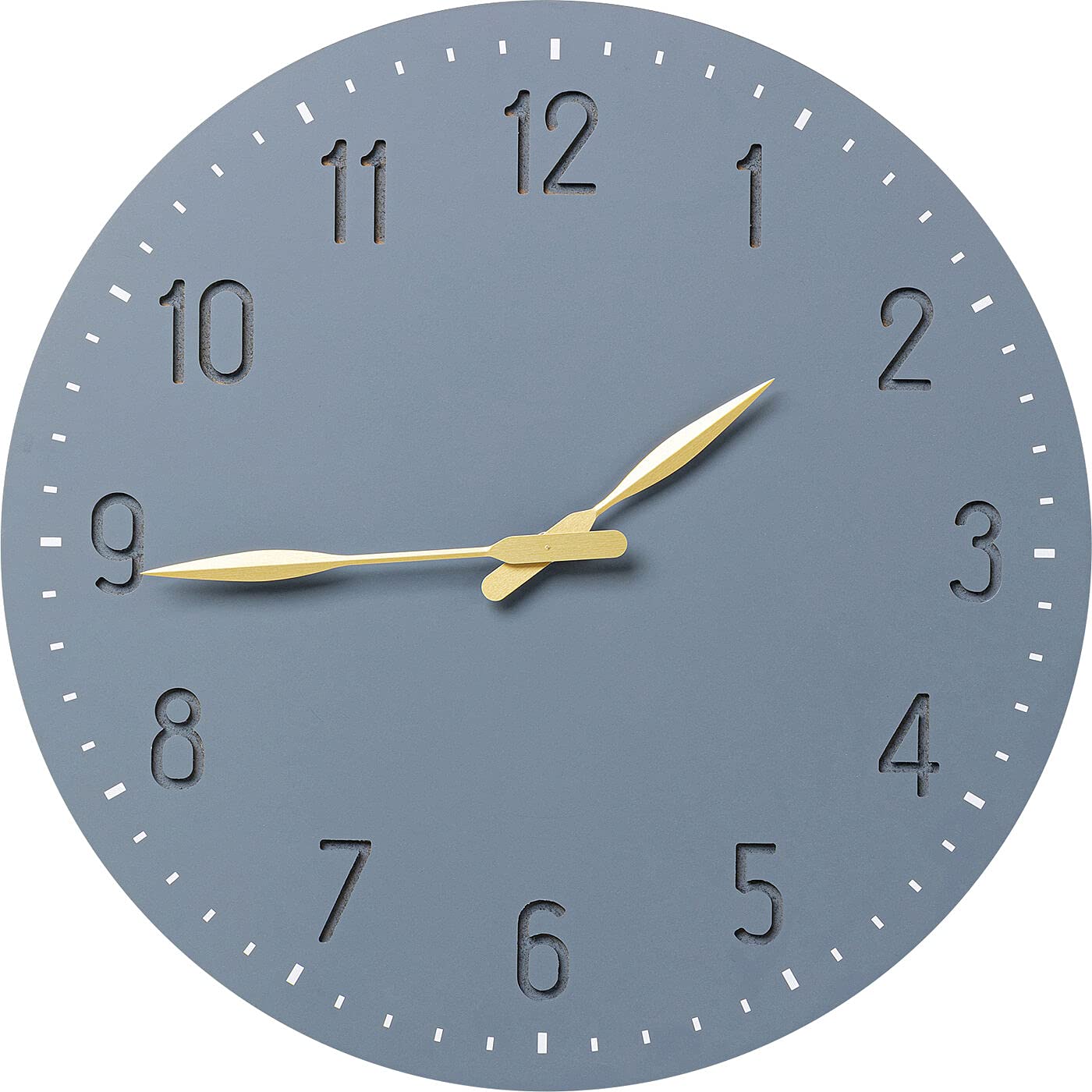 kare-design-mailo-wanduhr-grau-gold-50-cm image 1