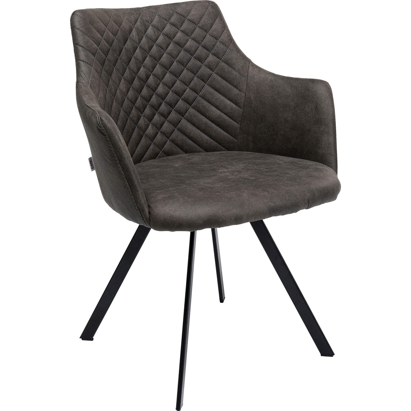 kare-design-drehstuhl-coco-anthrazit-easy-clean-84x53x60-cm image 4