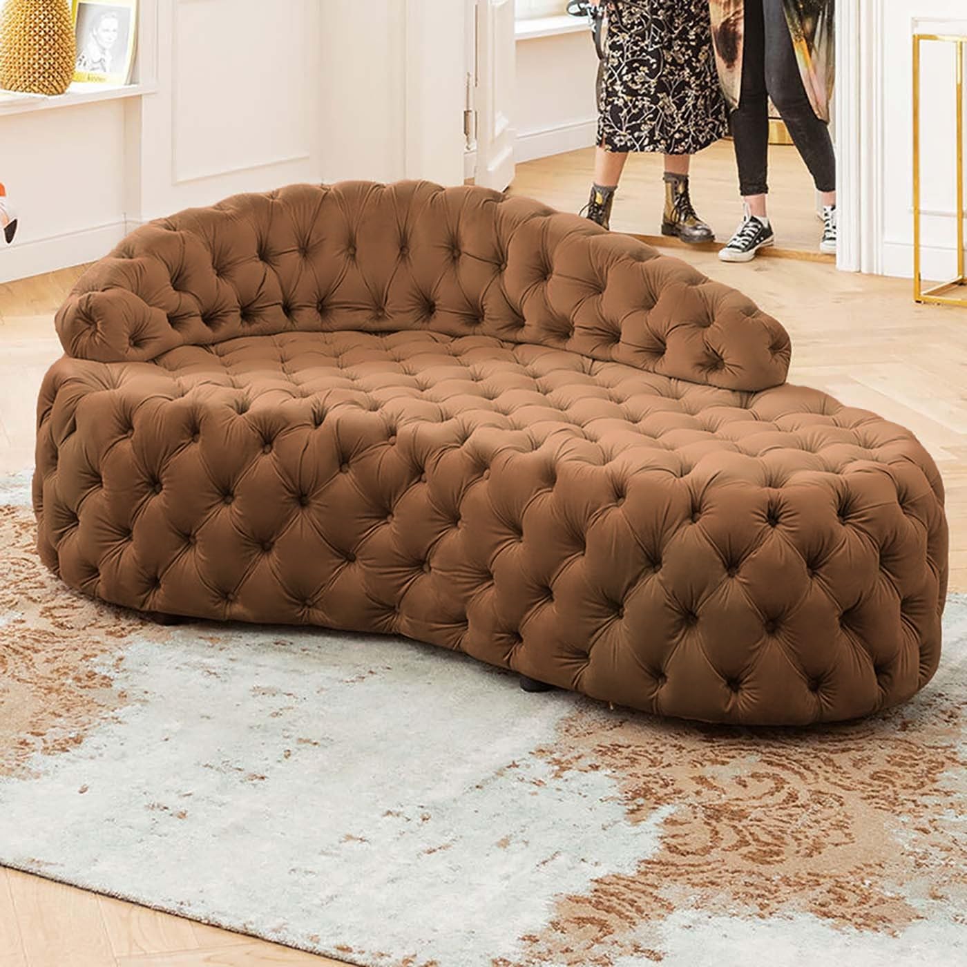kare-design-sofa-santa-barbara-recamiere-creme-162-cm image 2