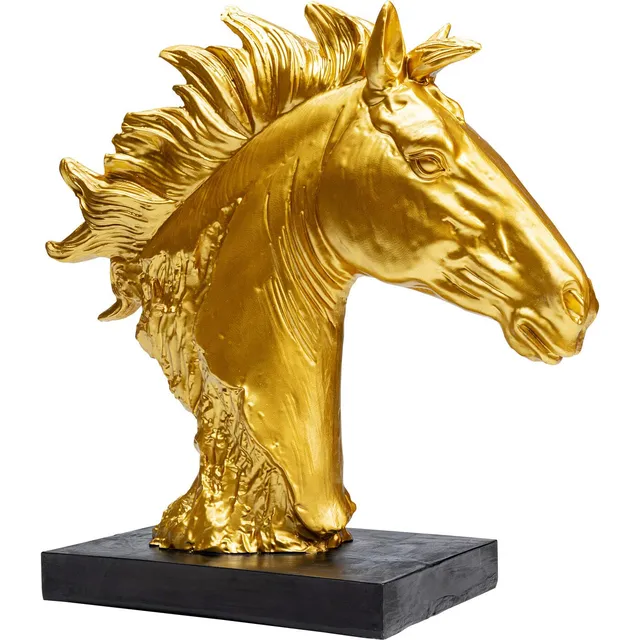 kare-design-deko-objekt-fiesta-pferdekopf-gold-41-cm image 1