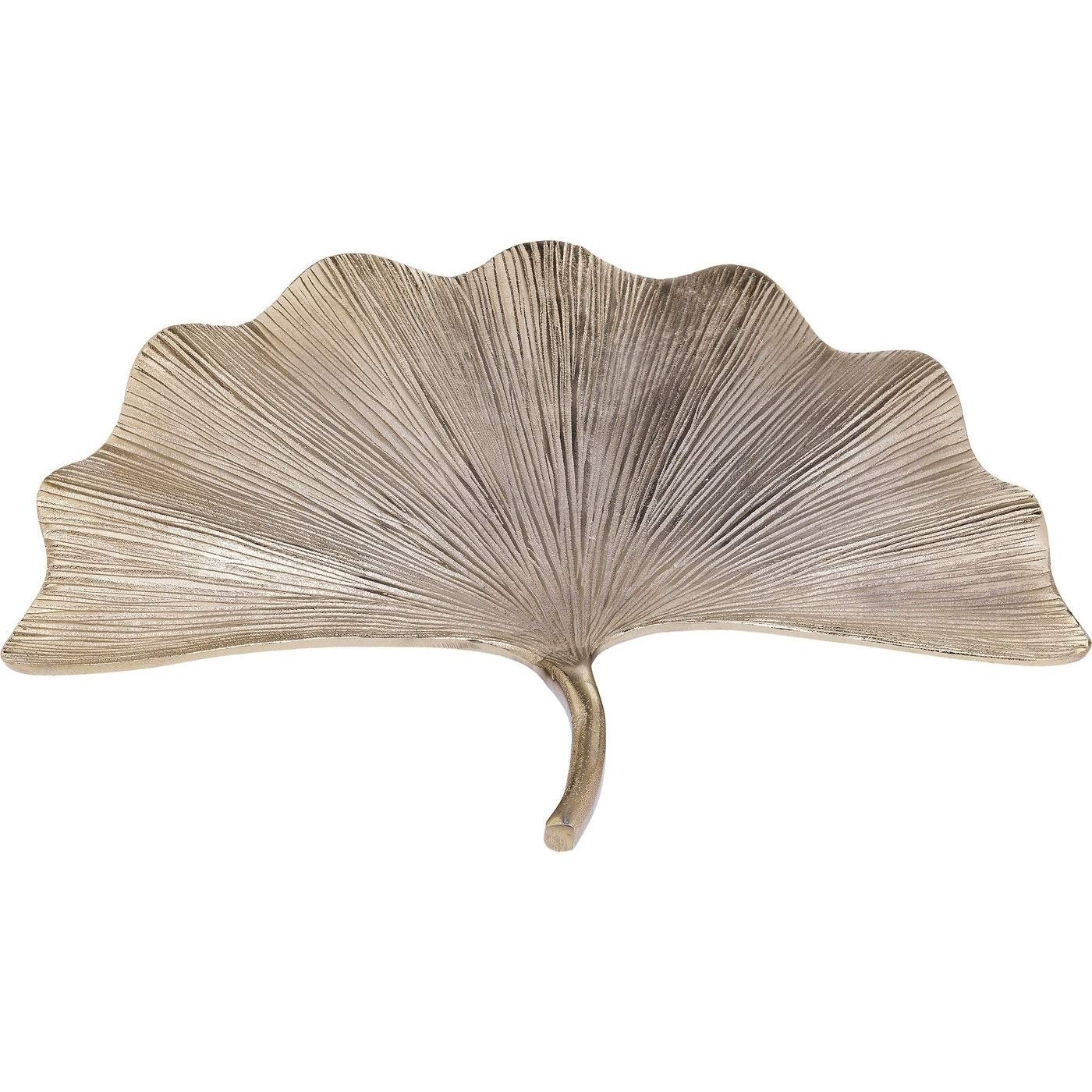 kare-design-wandschmuck-ginkgo-leaf-wei-gold-44x50x8-cm image 3