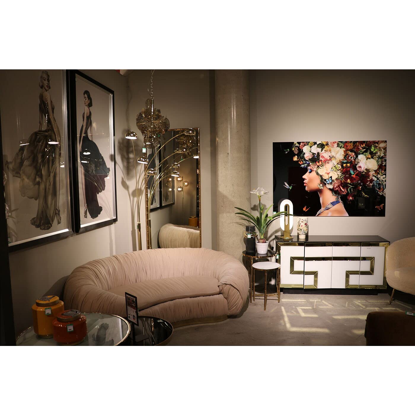 kare-design-frame-marilyn-glasbild-172x100cm-grau-schwarz image 5