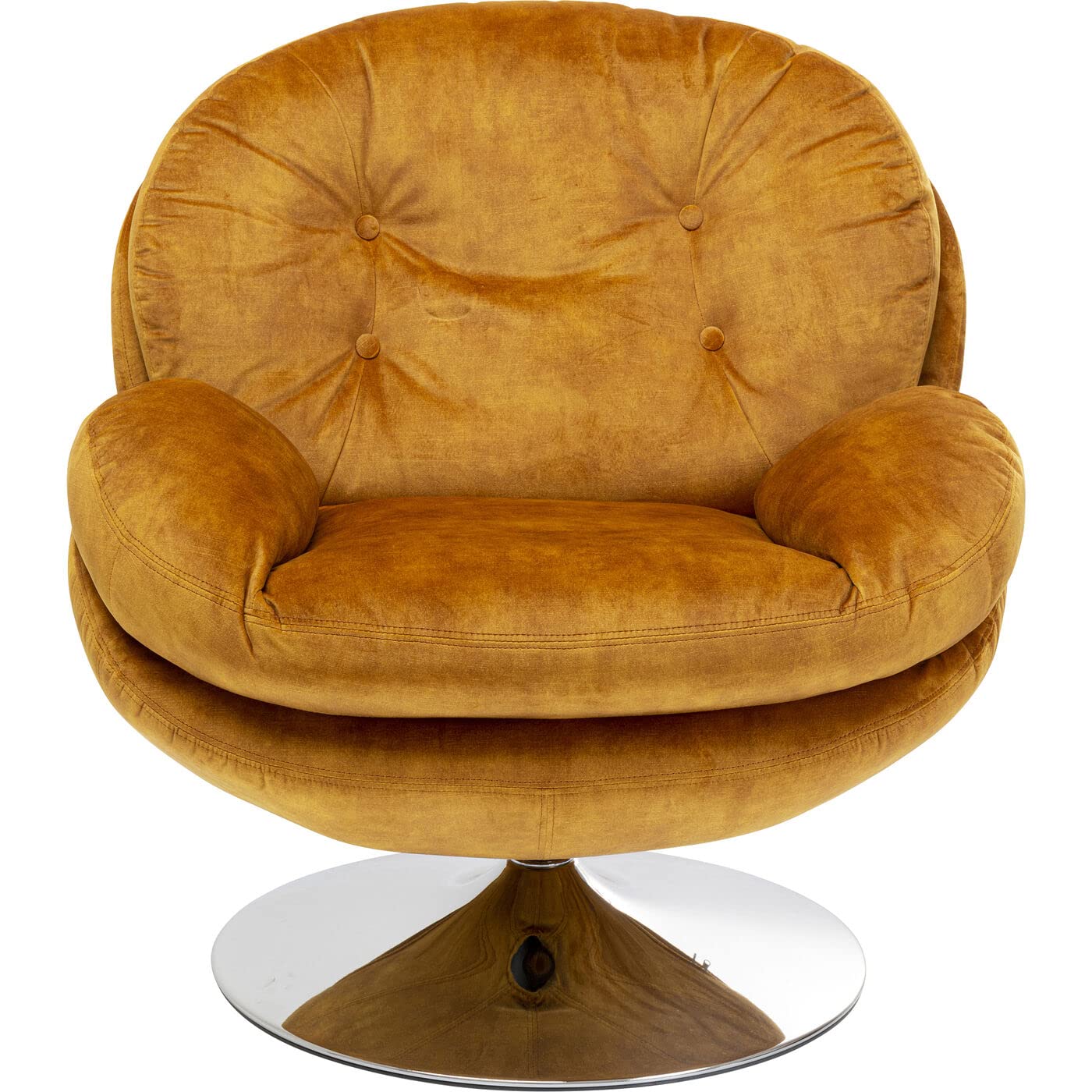 kare-design-drehsessel-cosy-grau-84x81x83-cm-polstersessel-samtoptik-retro image 7