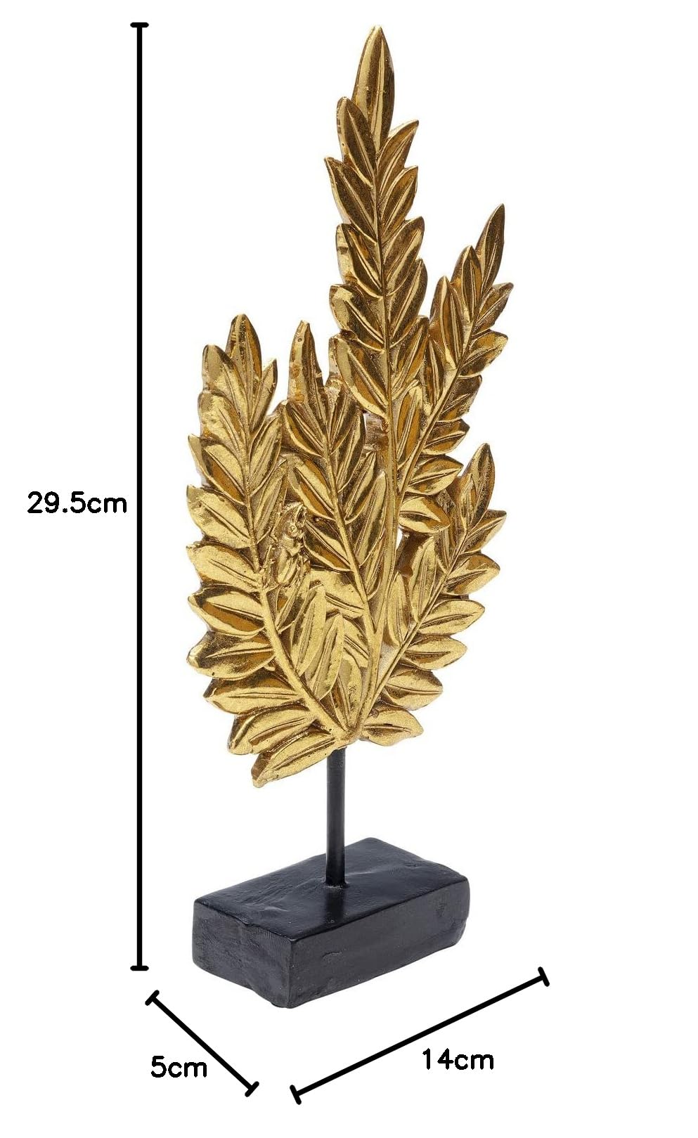 kare-design-leaves-deko-objekt-gold-h-35-7-cm-zweige image 6