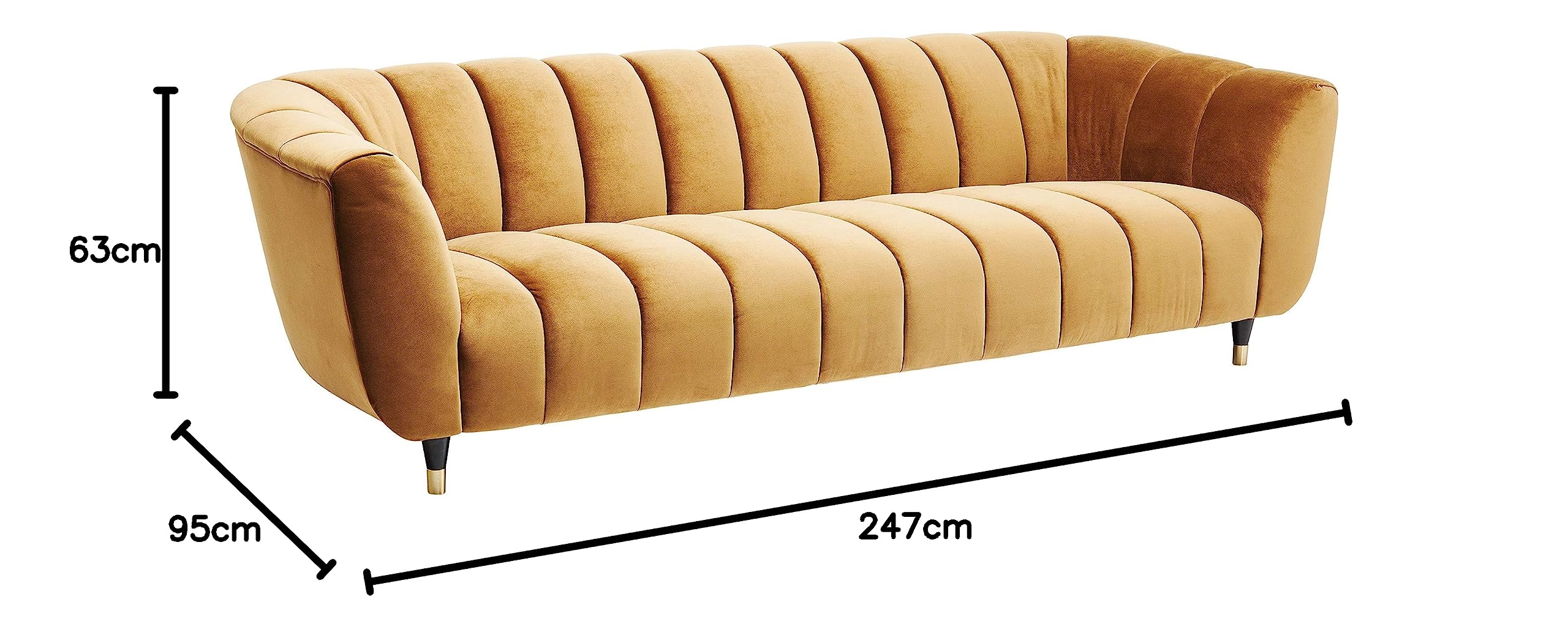 kare-design-spectra-3-sitzer-sofa-messinggelb-samt-245x96-cm image 3