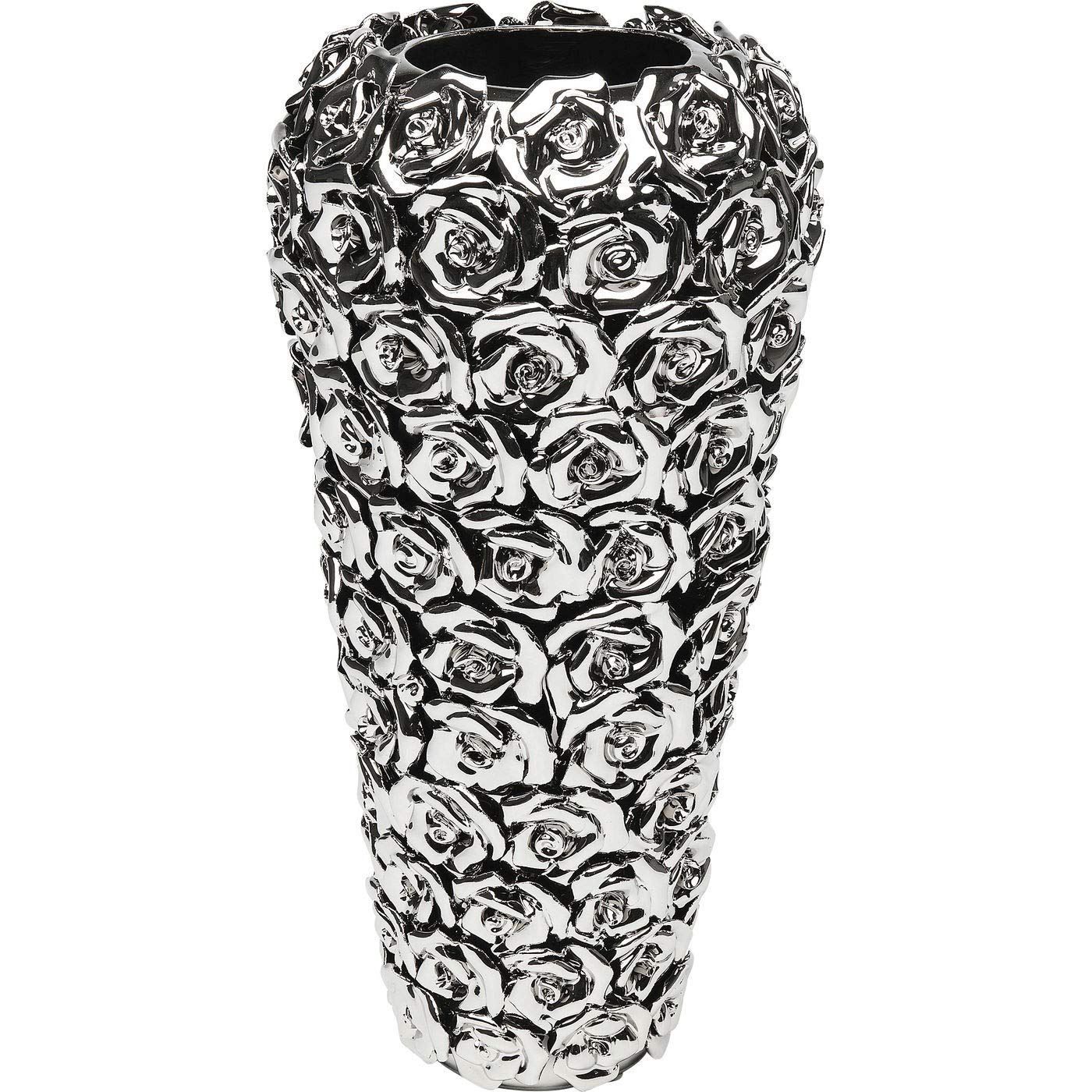 kare-design-vase-rose-silber-blumenvase-mit-rosenmotiv-37-cm image 1