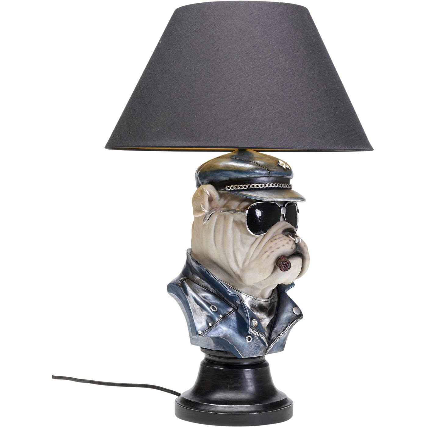 kare-design-tischlampe-punk-dog-schwarz-design-tischleuchte-57x36x36-cm-e27 image 5