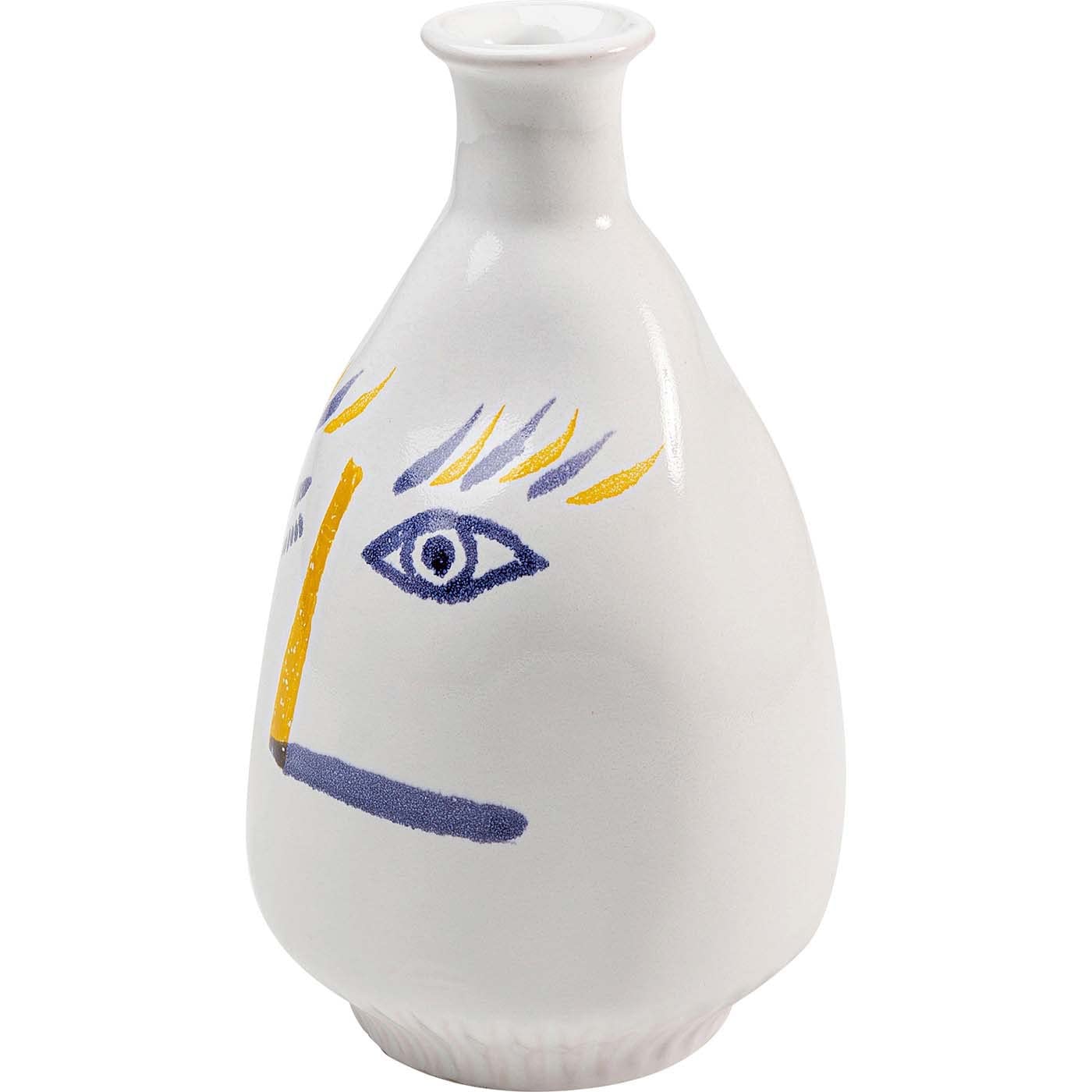 kare-design-art-face-keramikvase-wei-mehrfarbig-23-cm image 4